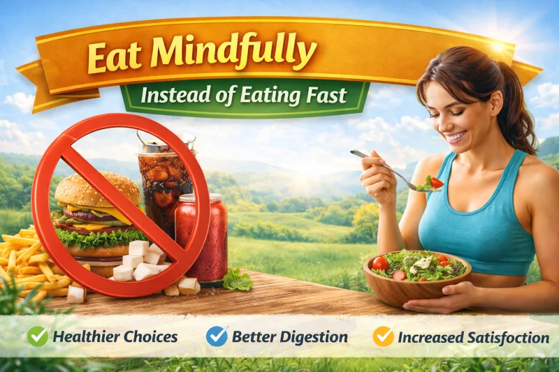 Eat Mindfully Instead of Eating Fast