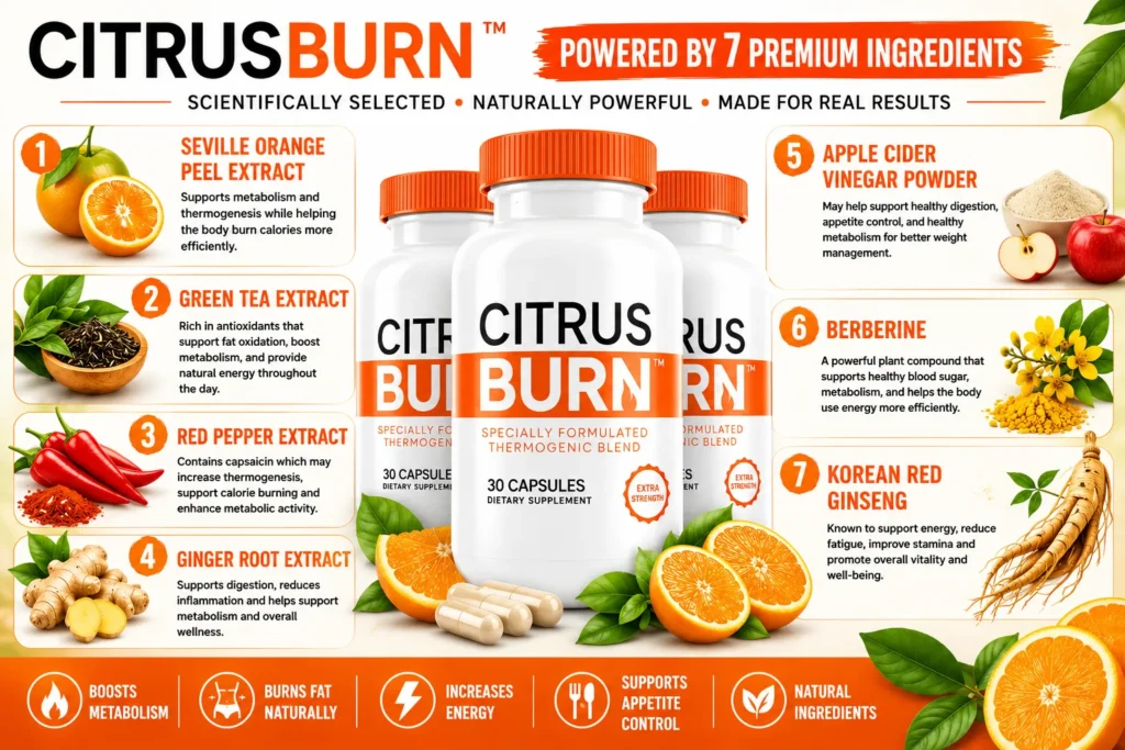 CitrusBurn Ingredients 1