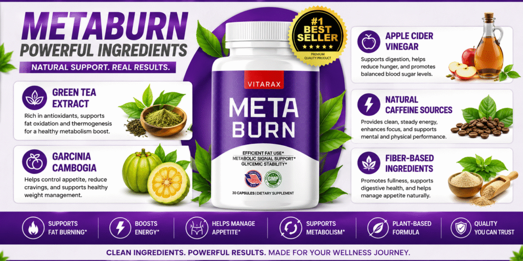 MetaBurn Review: Natural Metabolism Support for Daily Energy 10 MetaBurn Ingredients