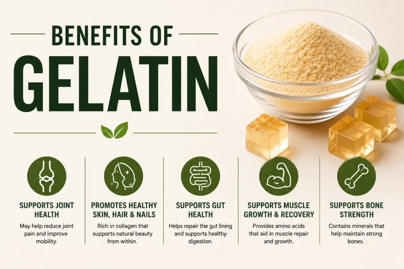 Gelatin Nutrition Guide: Benefits, Uses, and Side Effects 10 Benefits of Gelatin
