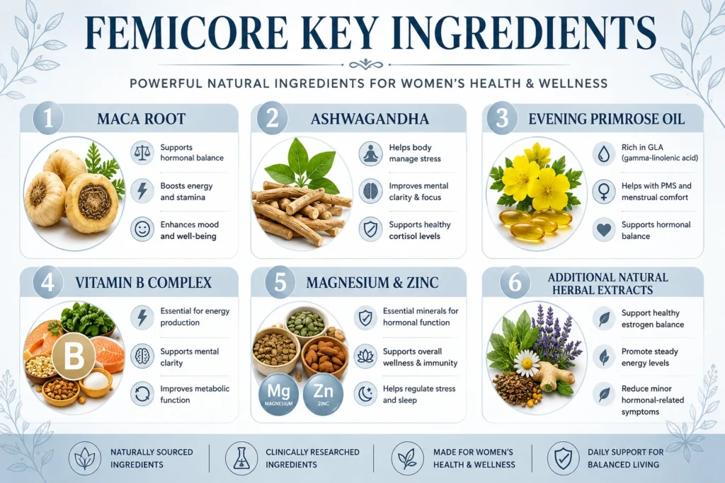 femicore key ingredients