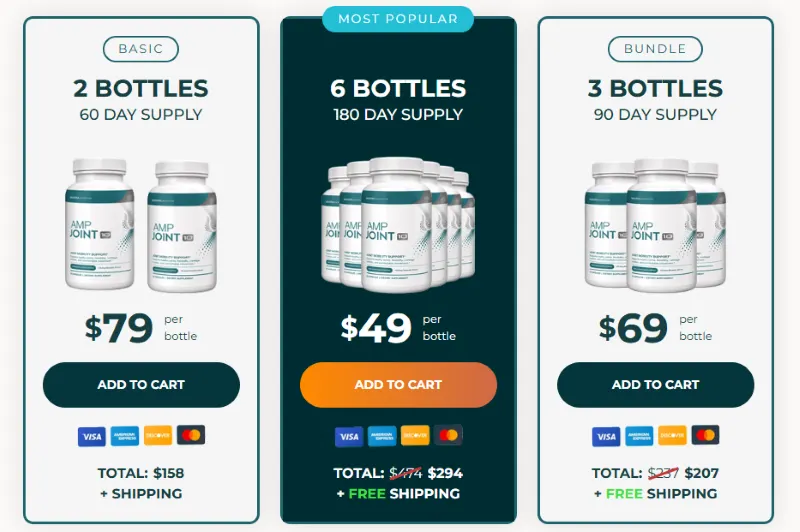 AMP Joint 10 Pricing Details