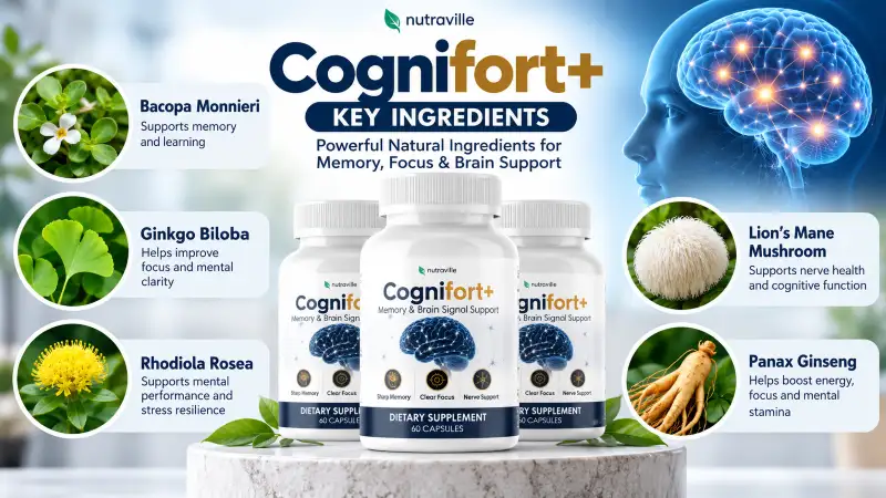 CogniFort+ Review 2026: Memory, Focus & Brain Support 11 CogniFort Ingredients