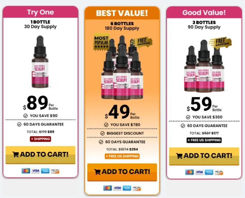 Gelatine Sculpt Pricing Details