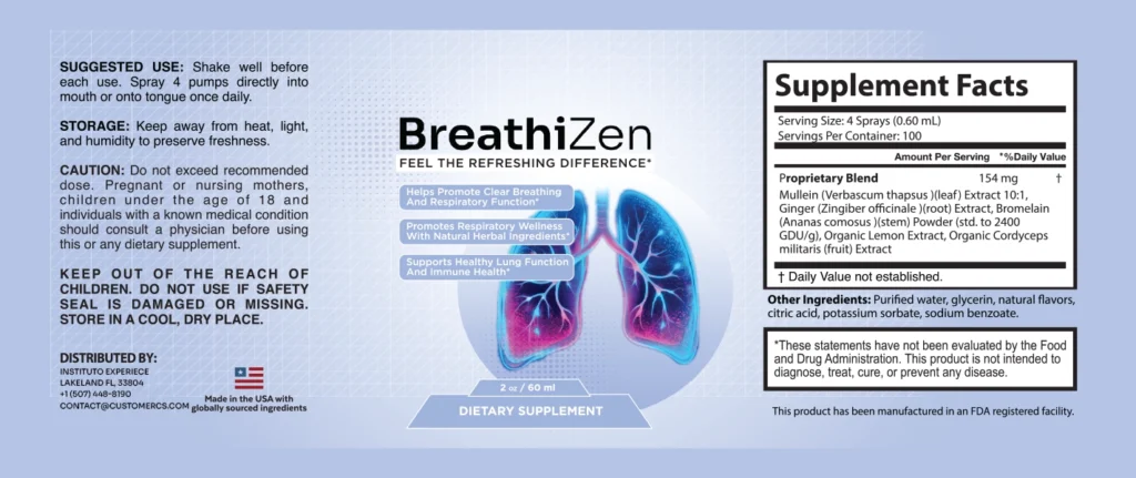 breathizen supplement fact