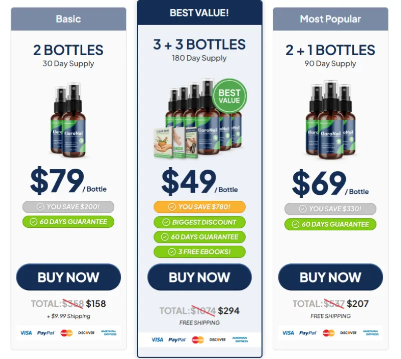 KlaroNail Pricing Details