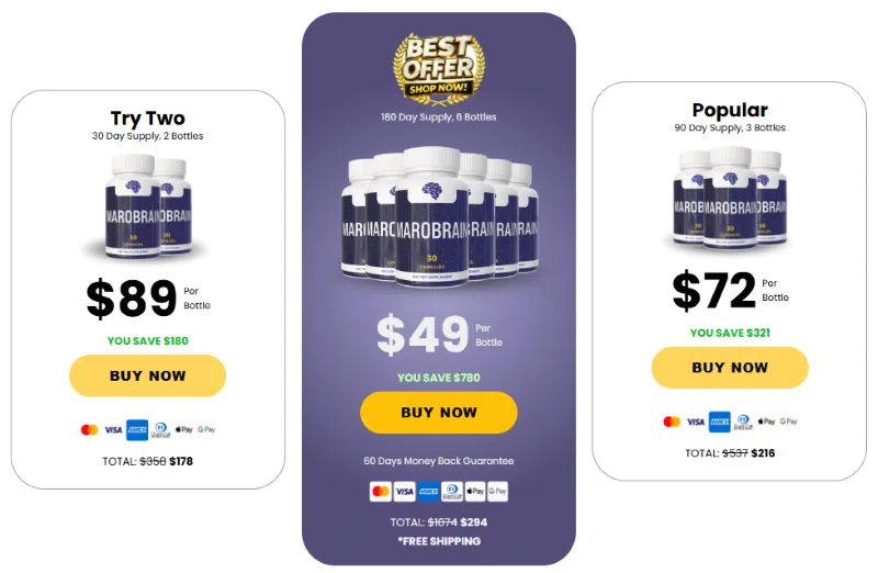 Marobrain Review: Does It Support Brain Health Naturally? 13 Marobrain Pricing Details